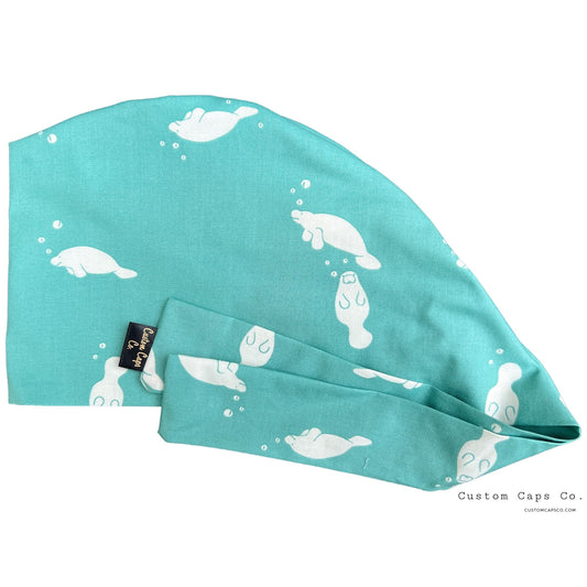 Manatees on Teal | Pixie